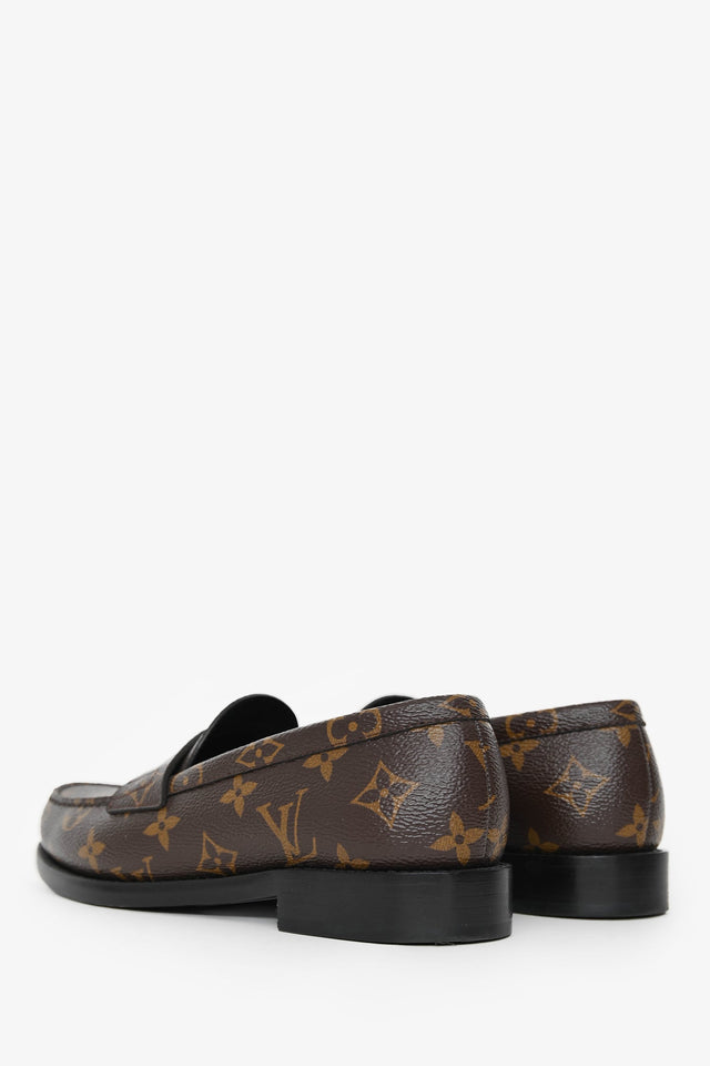 Louis Vuitton Monogram Canvas/Leather Loafers Size 37