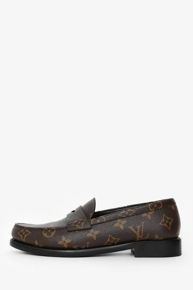 Louis Vuitton Monogram Canvas/Leather Loafers Size 37