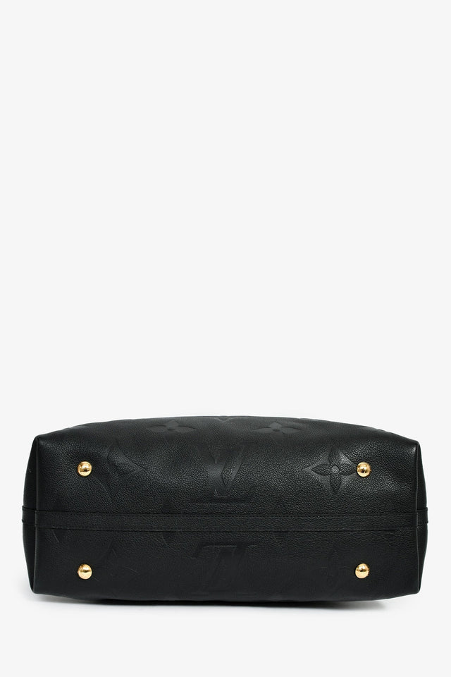 Louis Vuitton Black Empreinte CarryAll MM Hobo Bag