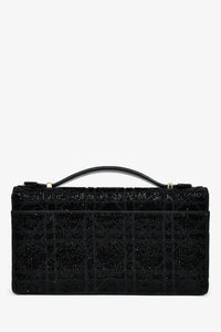 Christian Dior 2023 Black Bead Embellished My Dior Mini Bag With Chain