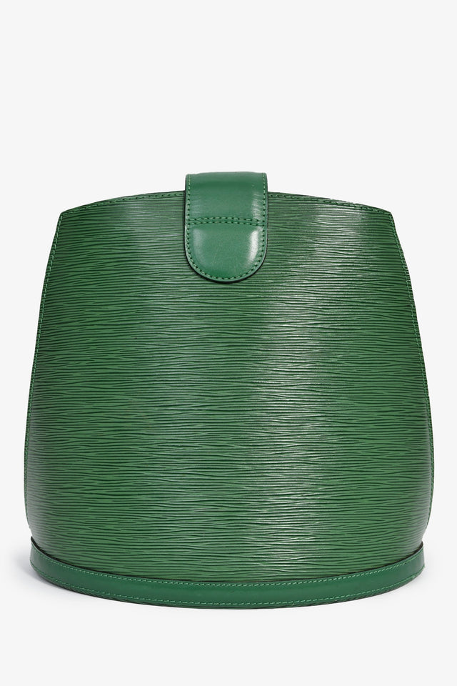 Louis Vuitton 1995 Green Epi Leather 'Cluny' Shoulder Bag