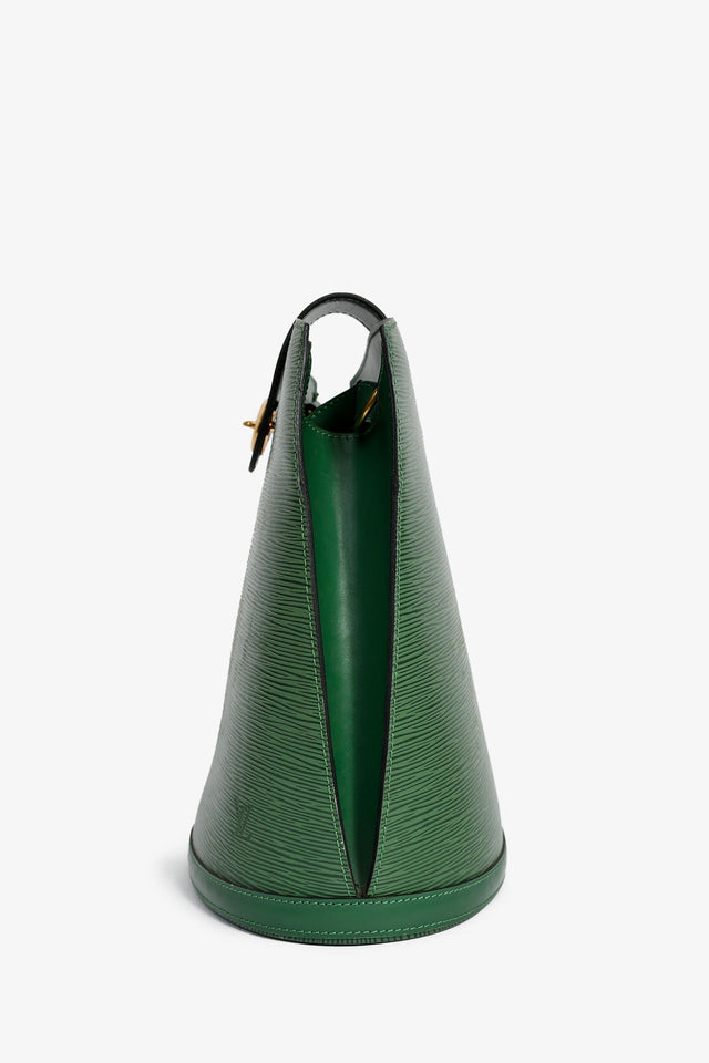 Louis Vuitton 1995 Green Epi Leather 'Cluny' Shoulder Bag