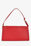 Louis Vuitton 2005 Red Epi Pochette Accessories 24