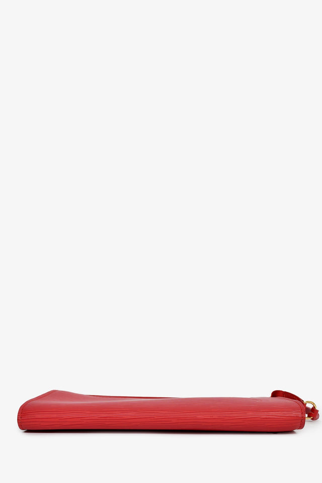 Louis Vuitton 2005 Red Epi Pochette Accessories 24