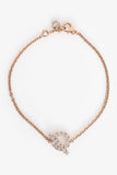 Hermes 18K Rose Gold Diamond Set Finesse Bracelet Size LG