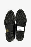 Hermes Black Leather Faubourg H Loafers Size 36