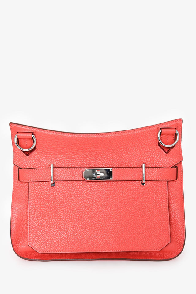 Hermes 2015 Orange Clemence Leather Jypsiere 31