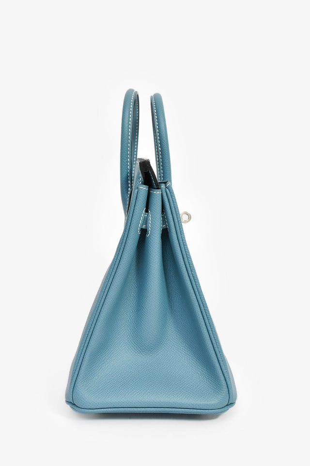 Hermes 2014 Blue Jean Epsom Leather Birkin 25