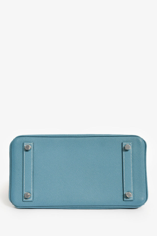 Hermes 2014 Blue Jean Epsom Leather Birkin 25