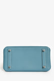 Hermes 2014 Blue Jean Epsom Leather Birkin 25