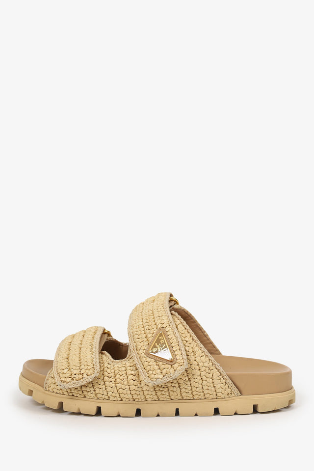 Prada Raffia Sandals Size 36