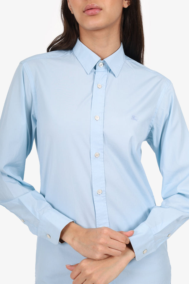 Burberry Blue Button Down Shirt Size XS