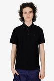 Burberry Black Polo 'TB' Embroidered Top Size M Mens