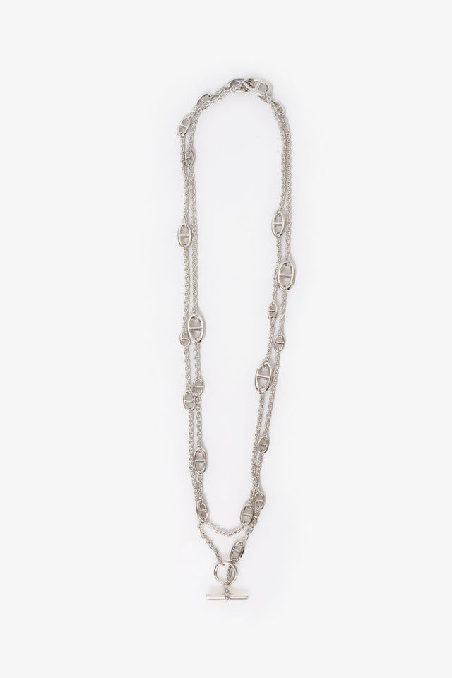 Hermes Sterling Silver Farandole 160 Necklace