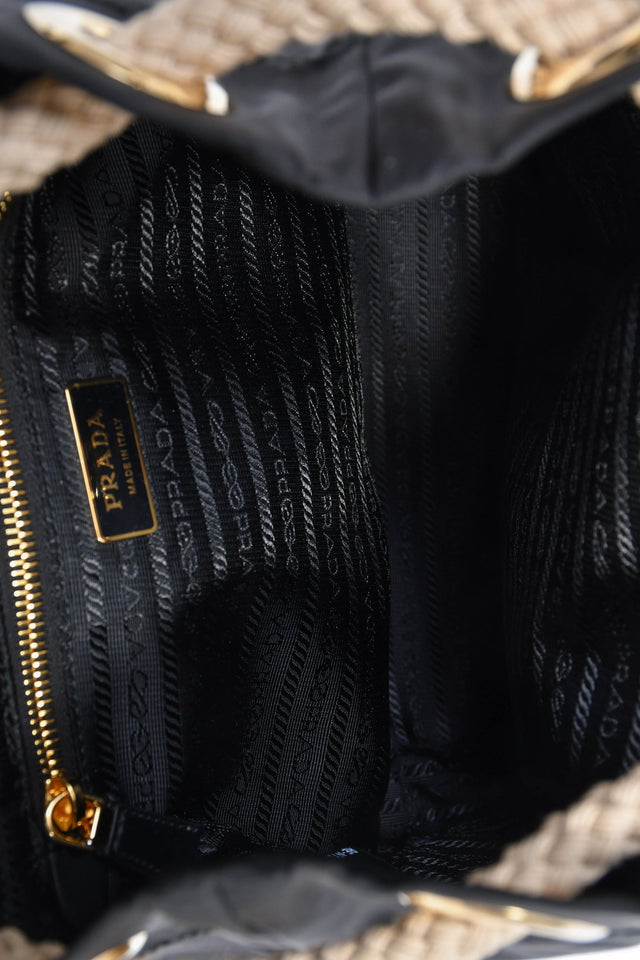 Prada 2025 Black Re-Nylon 'Mariner' Bucket Bag
