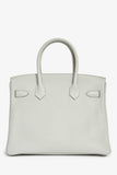 Hermes 2019 Gris Perle Clemence Leather Birkin 30