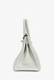 Hermes 2019 Gris Perle Clemence Leather Birkin 30