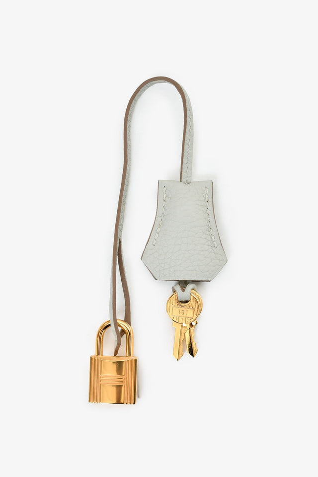 Hermes 2019 Gris Perle Clemence Leather Birkin 30
