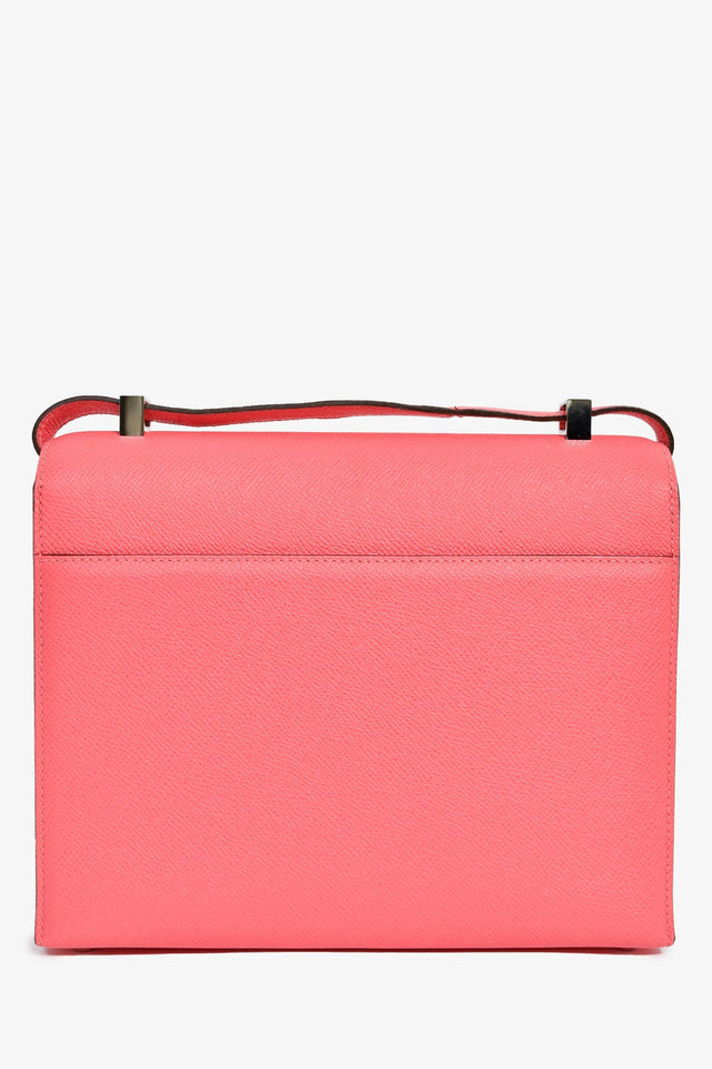 Hermes 2021 Rose Texas Epsom Verrou 23 Crossbody Bag