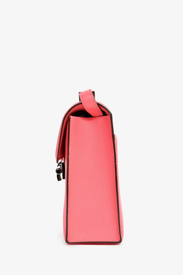 Hermes 2021 Rose Texas Epsom Verrou 23 Crossbody Bag