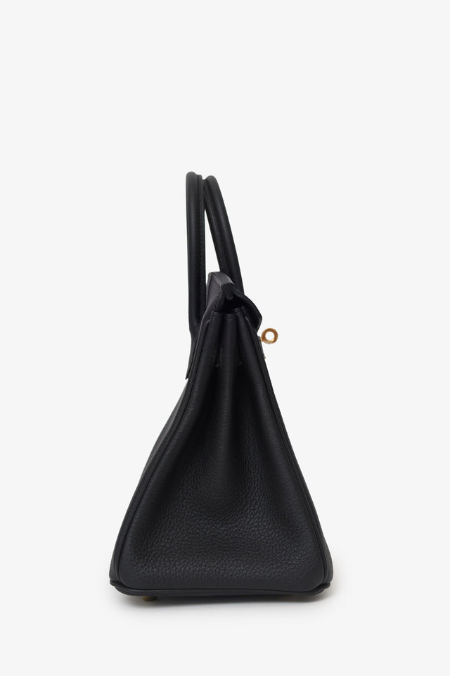 Hermes 2024 Black Leather Birkin 25 GHW