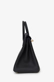 Hermes 2024 Black Leather Birkin 25 GHW