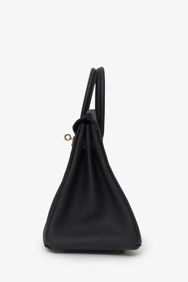 Hermes 2024 Black Leather Birkin 25 GHW
