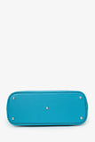 Hermes 2014 Turquoise Clemence Bolide 35 With Strap