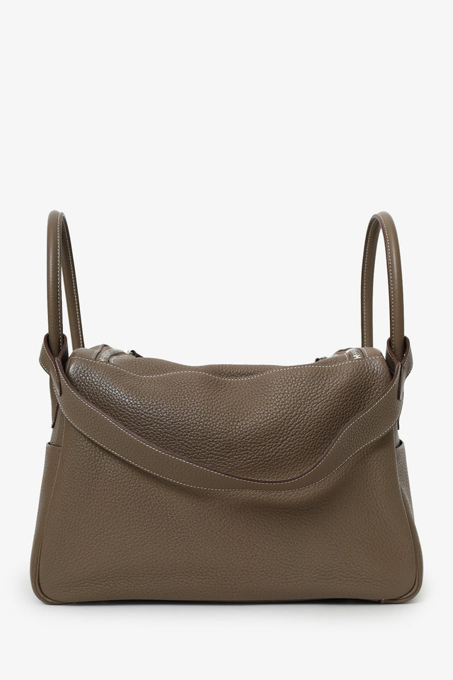 Hermes 2013 Etoupe Clemence Leather Lindy 34