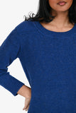 Hermes Blue Cashmere Crewneck Long Sleeve Sweater Size 34