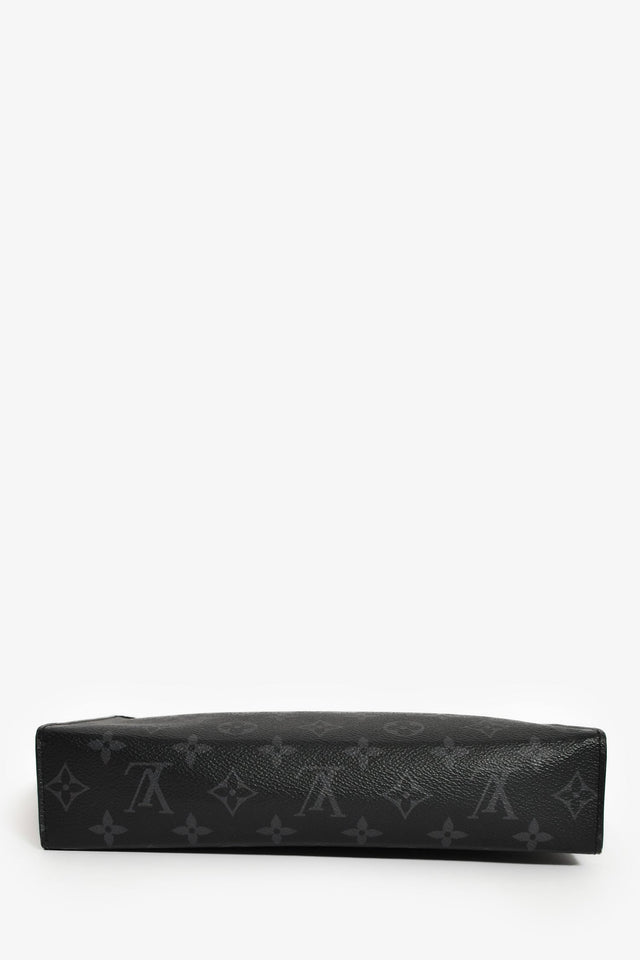 Louis Vuitton 2019 Monogram Eclipse Canvas Pochette Voyage MM