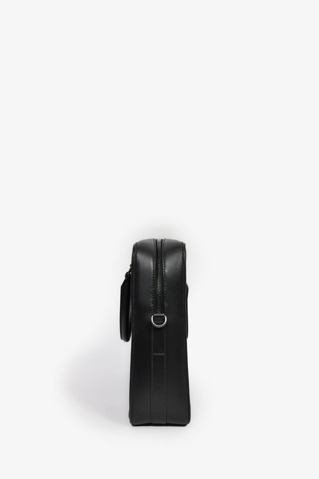 Burberry Black Leather 'Ainsworth' Briefcase With Strap