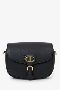 Christian Dior Black Leather Medium Bobby Bag