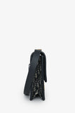 Christian Dior 2019 Navy Leather/Oblique 30 Montaigne Shoulder Bag