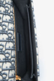 Christian Dior 2019 Navy Leather/Oblique 30 Montaigne Shoulder Bag