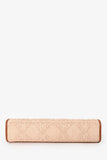 Christian Dior Brown Straw Logo Clutch