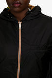 Prada 2019 Black/Brown Patterned Reversible Windbreaker Jacket Size L Mens
