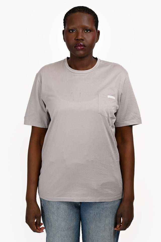 Prada Muted Purple Front Pocket Short Sleeve Tee Size XL