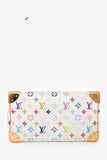 Louis Vuitton 2010 White Multicoloured Canvas Monogram Speedy 30