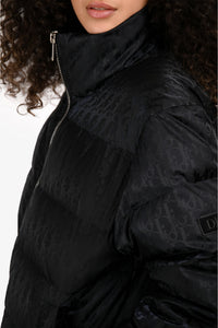 Chrisitan Dior Black Nylon Logo Puffer Jacket Size 46