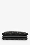 Louis Vuitton Black Satin Beaded Embroidered Monogram Coussin BB