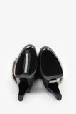 Hermes Black Leather Fur Lined Boots Size 38