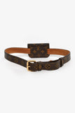 Louis Vuitton 2006 Monogram Canvas Ceinture Pochette Solo Belt Size 85/34