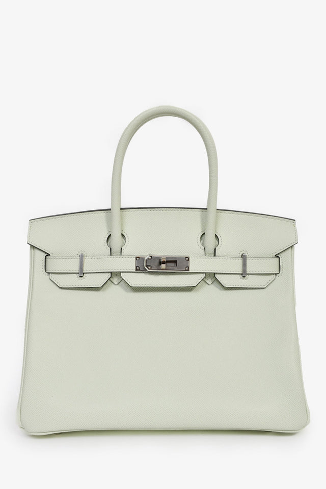 Hermes 2023 Vert Fizz Epsom Leather Birkin 30