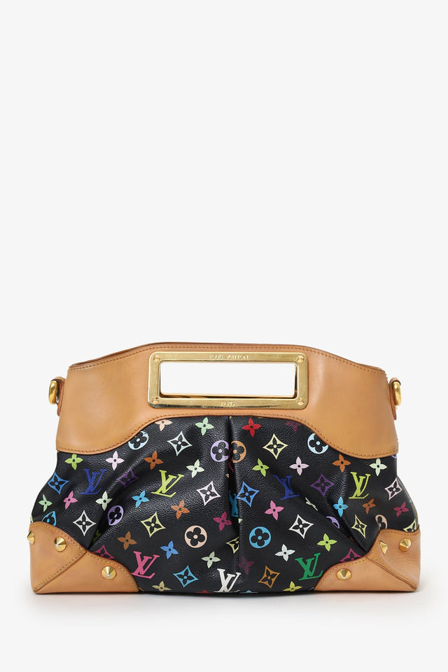 Louis Vuitton Black Multicolour Judy MM Shoulder Bag