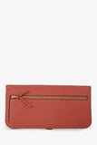 Hermes 2014 Terra Cotta Clemence Leather Dogon Wallet