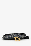 Christian Dior Navy Oblique Canvas Saddle Belt Bag