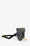 Christian Dior Navy Oblique Canvas Saddle Belt Bag