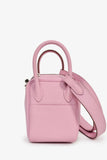 Hermes 2022 Mauve Sylvestre Clemence Leather Mini Lindy
