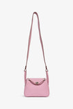 Hermes 2022 Mauve Sylvestre Clemence Leather Mini Lindy